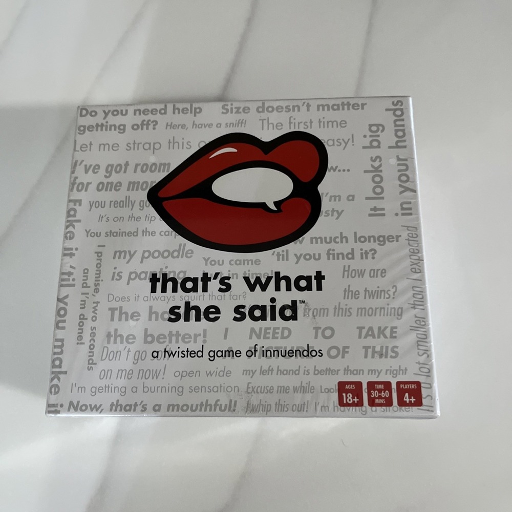 That's What She Said: Hilarious Adult Party Game with 458 Cards for 4+ Players